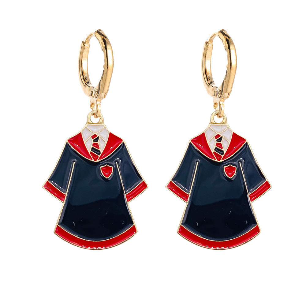 Venta al por mayor Pendientes de aleación de la temporada de graduación del día del maestro